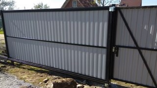 Купить сваи для ворот в Видное. Заказать ворота на сваях под ключ от 21735 руб